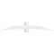 Ekena Millwork Bellingham Architectural Grade PVC Gable Bracket, 96"W x 16"H x 6"D x 6"F, 4/12 Pitch GBP096X16X0606BEL00 - alternate 3